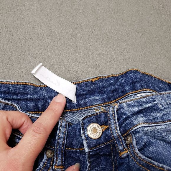 KANCAN Dark Wash Distressed Destroyed Skinny Jeans - Picture 14 of 16